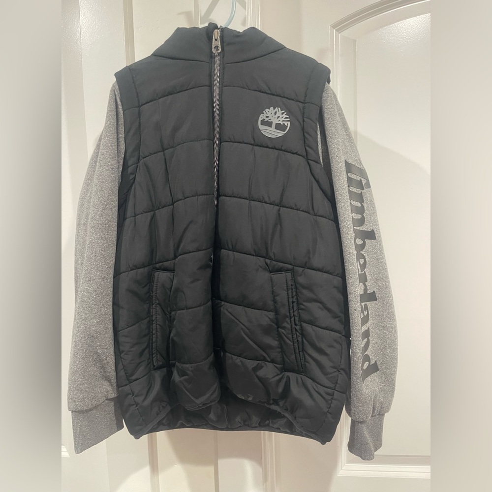 Timberland Kids Charcoal Puffer Jacket